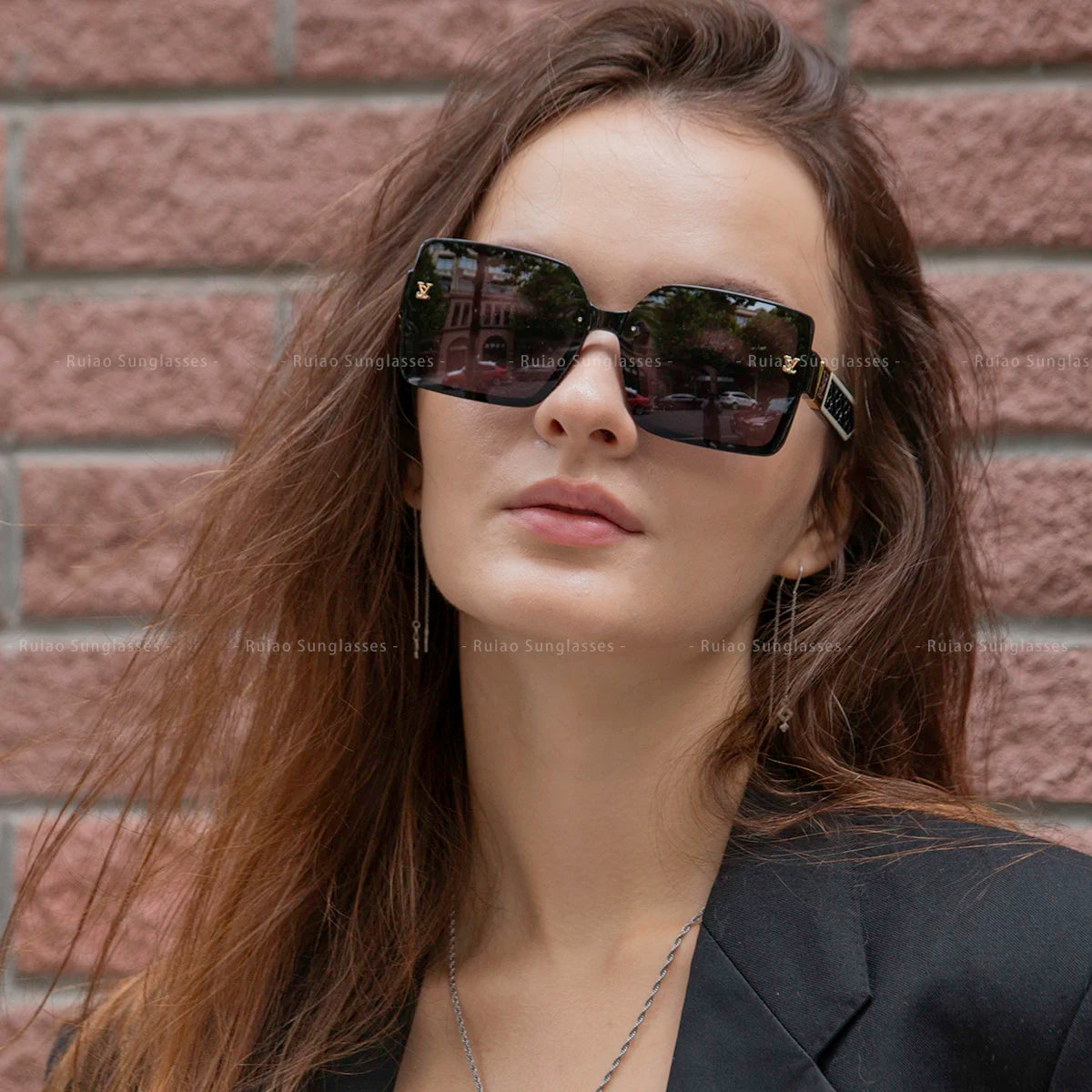 Luxury square designer fashion big sunglasses for women glasses brand woman women's retro shades UV400 sunglasses eyewear Glasses