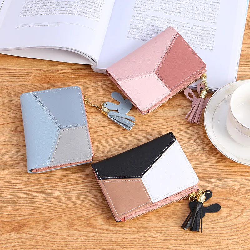 Fashion Wallets Zipper Coin Purse Lady Long Short Purses Handbags Women Clutch Cards Holder PU Leather Moneybag Billfold Wallet bags