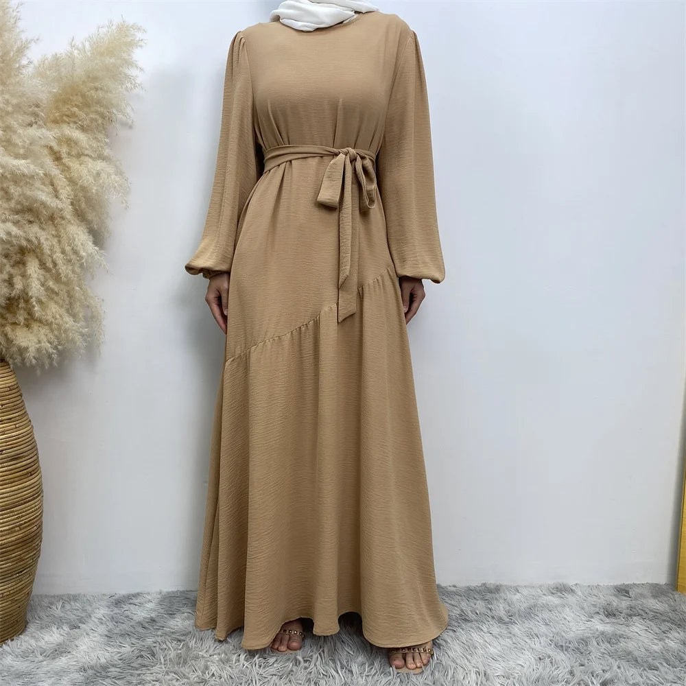 Muslim Ramadan sells women's Muslim fashion clothing in Turkey Long sleeve abaya Popular clothing for Islamic women abaya