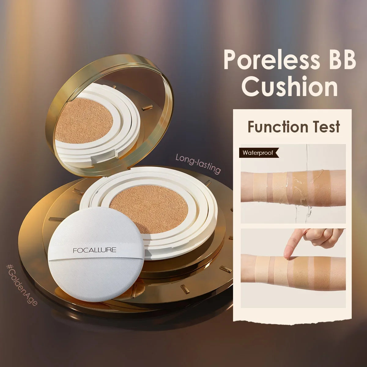 Waterproof Matte Air Cushion Poreless BB＆CC Cream High Coverage Oil-control Soft Face Makeup Foundation Base Cosmetics face