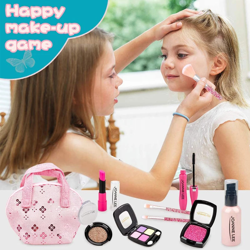 Kids Toys Simulation Cosmetics Set Pretend Makeup Toys Girls Play House Simulation Blinger Makeup Girls Play Bling Cosmetic Toy kids makeup