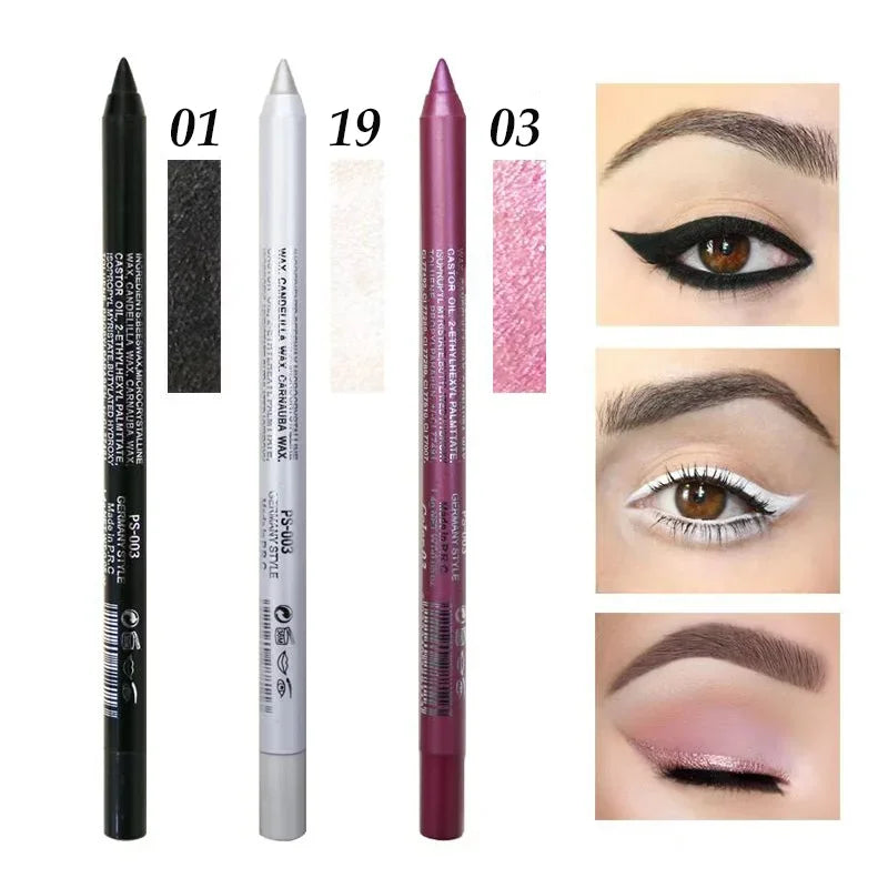 Makeup Long-lasting Not Blooming Eyeliner Pencil Waterproof Pigment Eyeshadow Eye Liner Pen Women Fashion Color Make Up Tools eyes