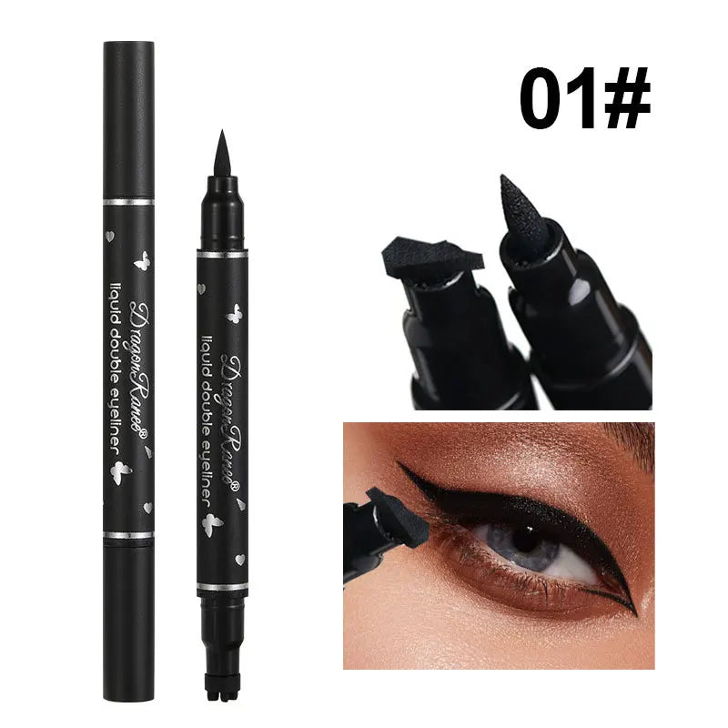 2 IN 1 Butterfly Seal Eyeliner Pen Star Moon Stamp Long-Lasting Waterproof Black Liquid Eye Liner Pencil Eyes Makeup Cosmetic eyes