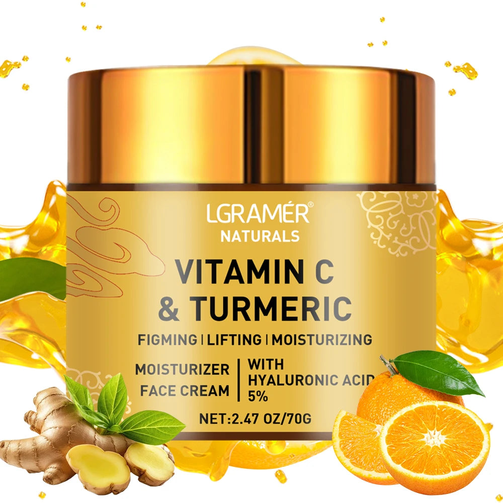 Turmeric Vitamin C Face cream Retinol Moisturizing Firming Hyaluronic Lightening Repairing Smooth Skincare Whitening Creams face care