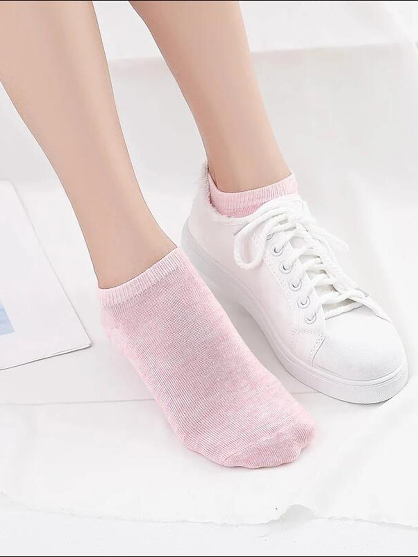 10/20 Pairs Women' s Candy Colors Ankle Socks Invisible Black And White Breathable Sports Socks For Ladies Girls Socks