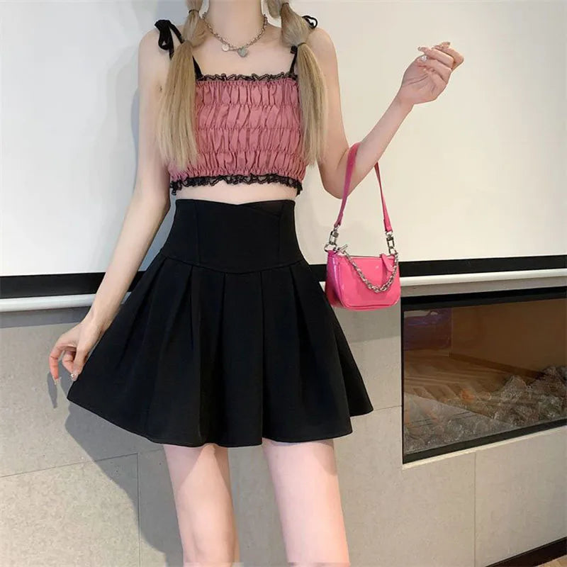 Female Show Leg Length A-Line Skirt