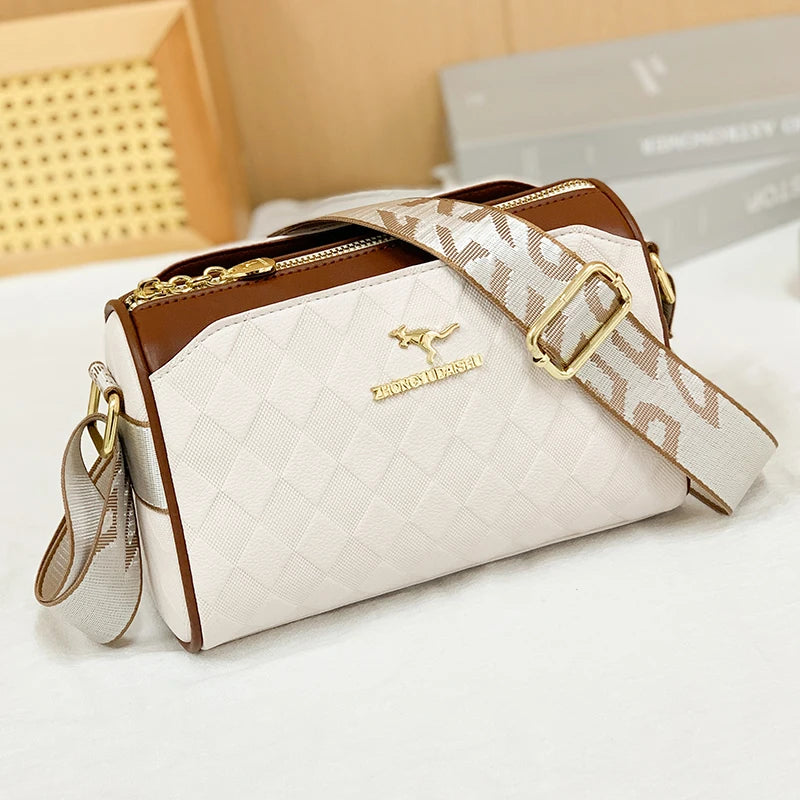 Luxury High Quality Women Messenger Bag Famous Designer Lady Shoulder Bags Fashionable Checkered Trendy Crossbody Bolsas Sac A bags