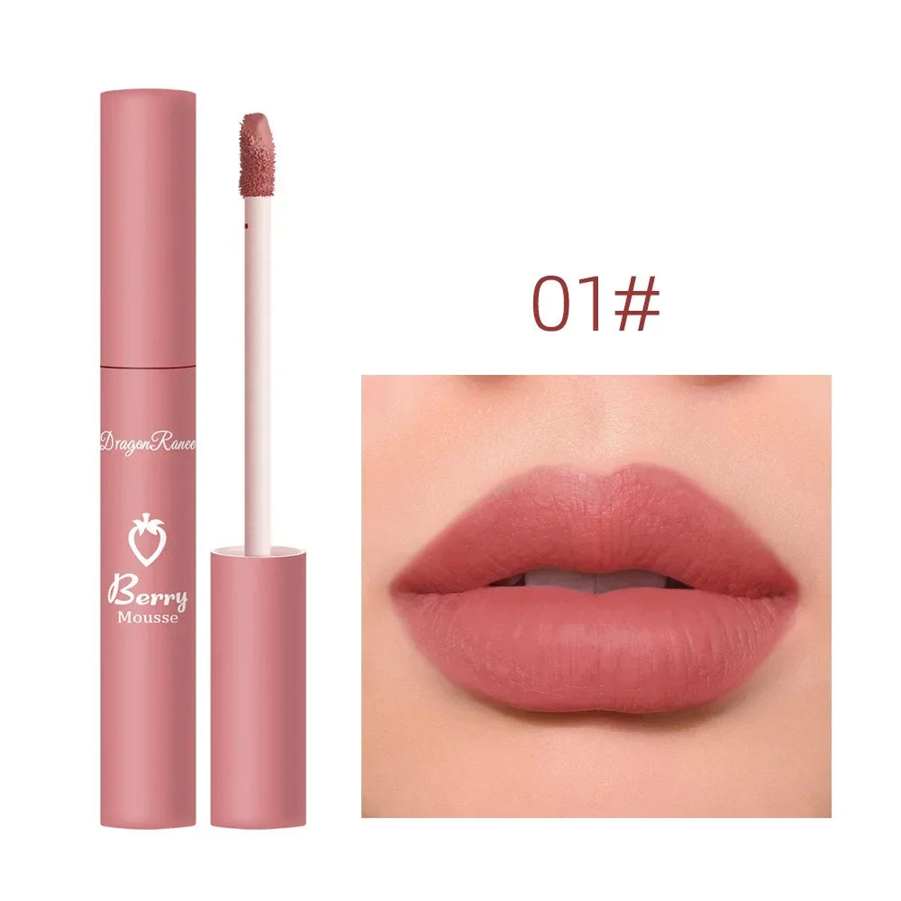 Nude Matte Lip Gloss 12 Colors Long-lasting Velvet Lipstick Waterproof Non-fade Non-stick Cup Lipsticks Women Makeup Cosmetic  lips