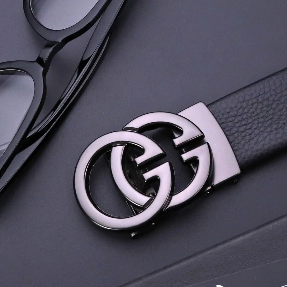 Business Men Belts Luxury Brand Famous Genuine Leather Male Belts for Women High Quality Designers Double G Buckle jeans Strap belt