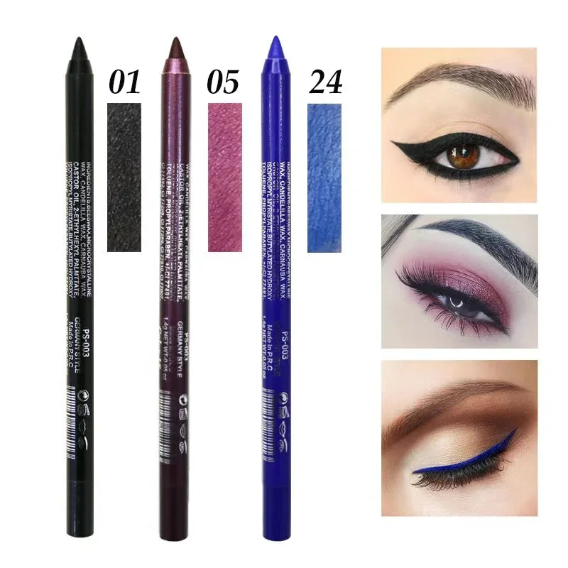 Makeup Long-lasting Not Blooming Eyeliner Pencil Waterproof Pigment Eyeshadow Eye Liner Pen Women Fashion Color Make Up Tools eyes