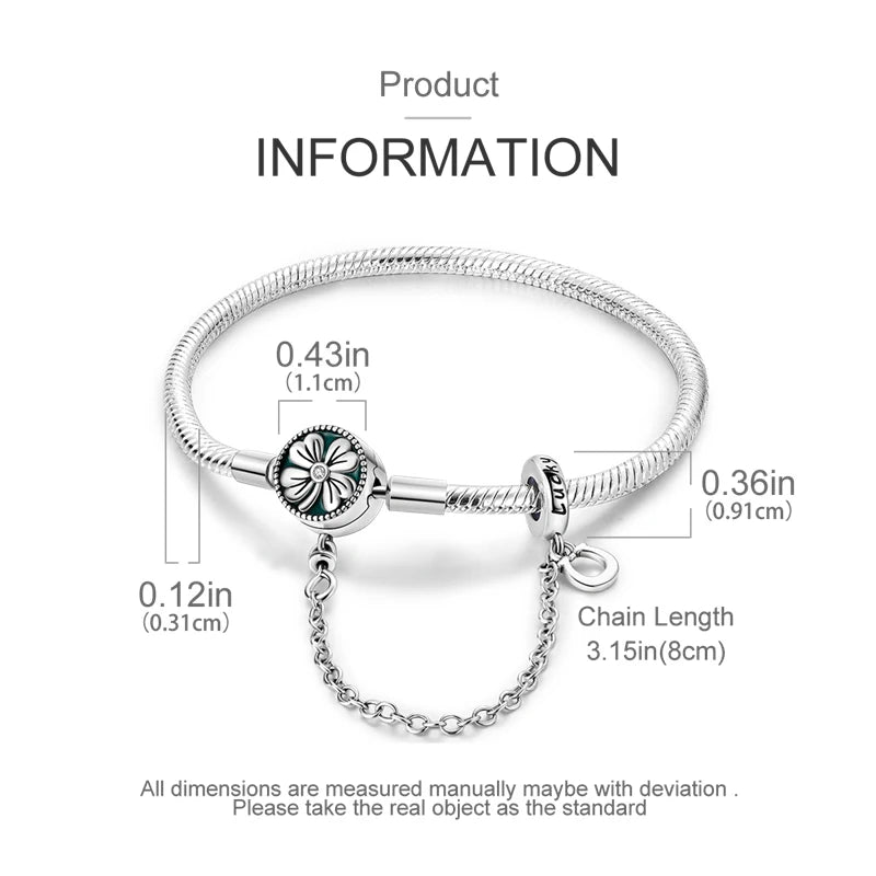 925 Sterling Silver Heart Stars and Moon Basic Chain Bracelet fit Original Charm Beads Women Design Jewelry bracelete