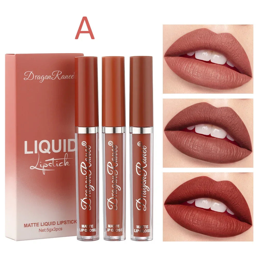 Lipsticks Set Make Up For Women Beauty Cosmetics Matte Lipsticks Waterproof Long lasting The Best Liquid Lip Tint Stain  lips