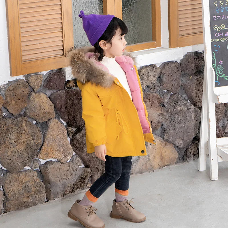 Autumn Winter Denim Jacket For Girls Warm Hooded Children Jeans Jackets 1-7 Years Kids Baby Girl Parka Toddler Coat  girls jackets and coats