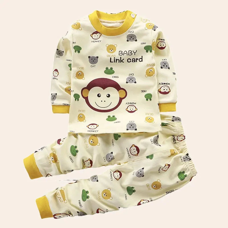 Kids Clothes Children Sets Children's Clothing Boys Girls Cotton Cartoon Autumn winter Clothing Pants Sleepwear Underwear boys dress