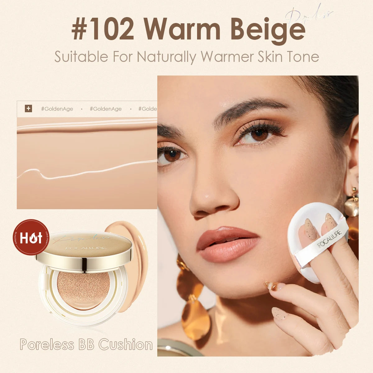 Waterproof Matte Air Cushion Poreless BB＆CC Cream High Coverage Oil-control Soft Face Makeup Foundation Base Cosmetics face