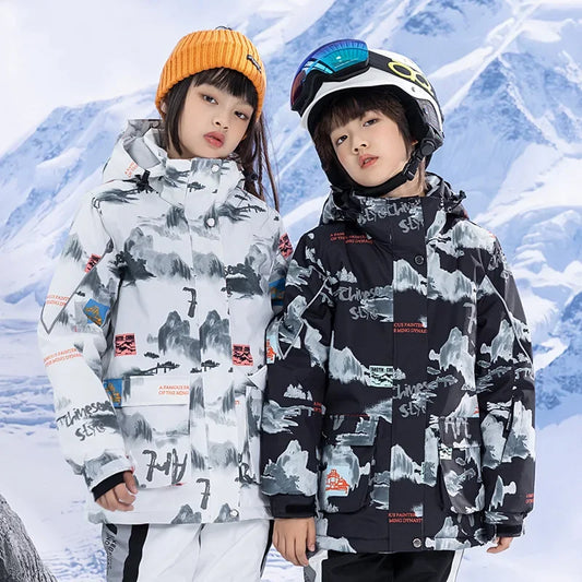 Ski Jacket for Children Windproof Waterproof Warm Snow Coats Girls Boys Winter Outdoor Sports Skiing Snowboarding Jacket boys jackets and coats