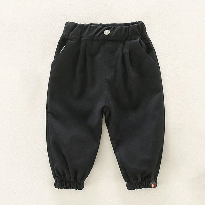 Baby Boys Casual Sweatpants Cargo Pants Children Clothing Kids Jogger Autumn Solid Winter Girls Outerwear Sports Trousers 1-8T  bottom boys