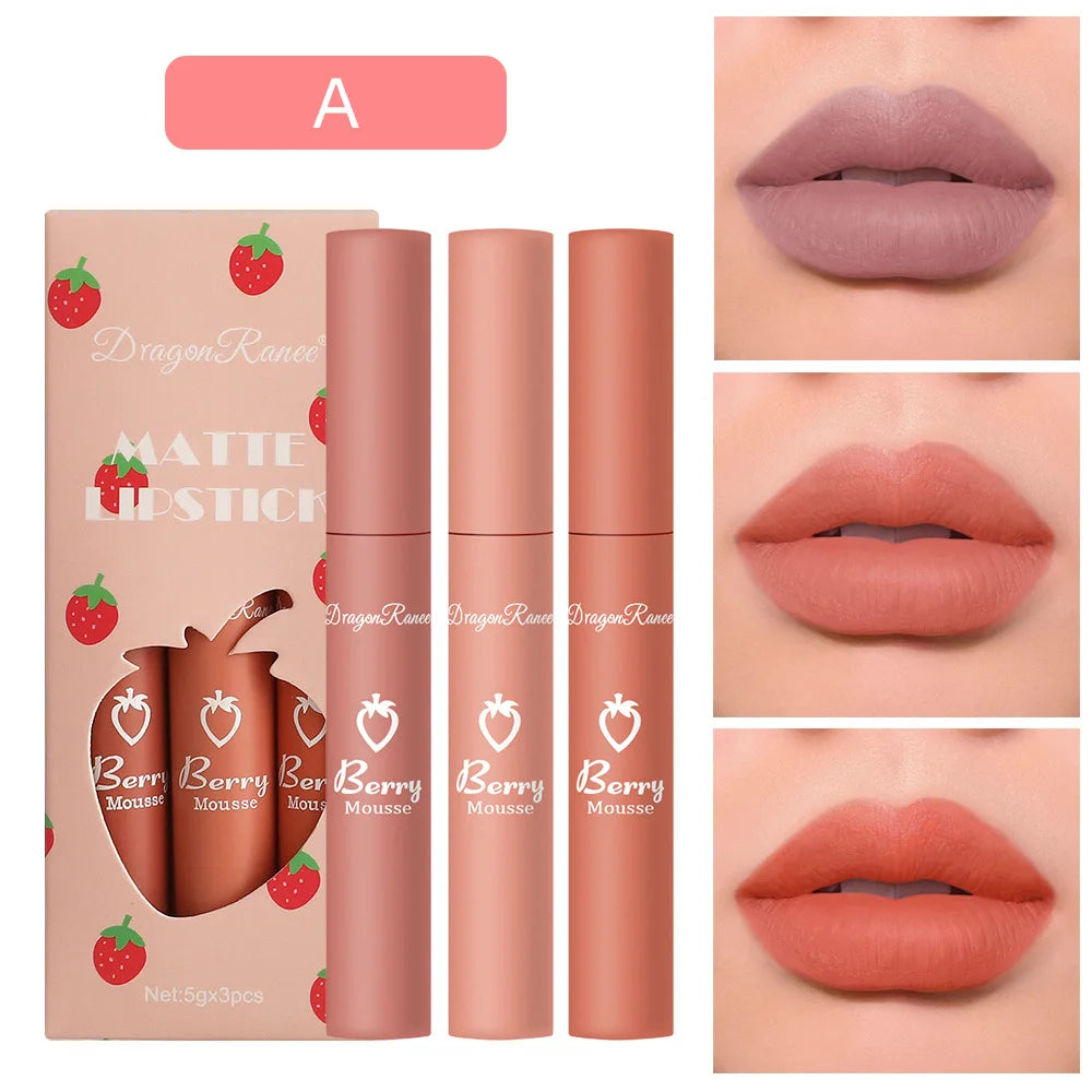 Lipsticks Set Make Up For Women Beauty Cosmetics Matte Lipsticks Waterproof Long lasting The Best Liquid Lip Tint Stain  lips