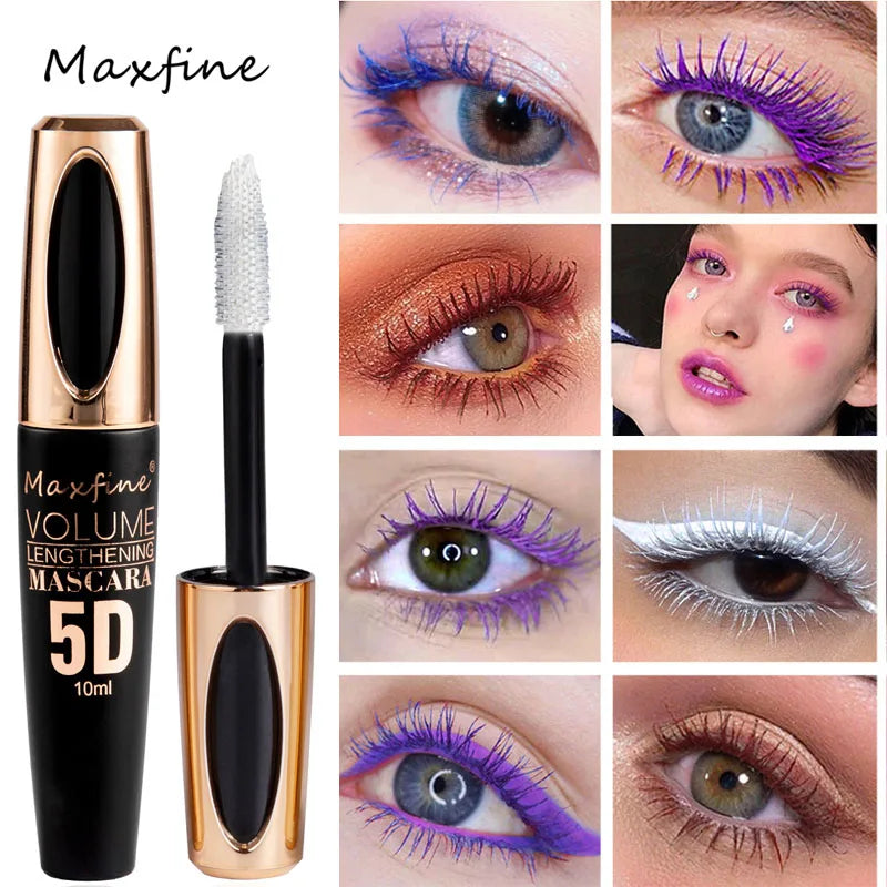 5D Silk Mascara with Big Eyes, Strong and Lasting Black Content and Length, Waterproof and Non-caking, and Prolonged Mascara eyes