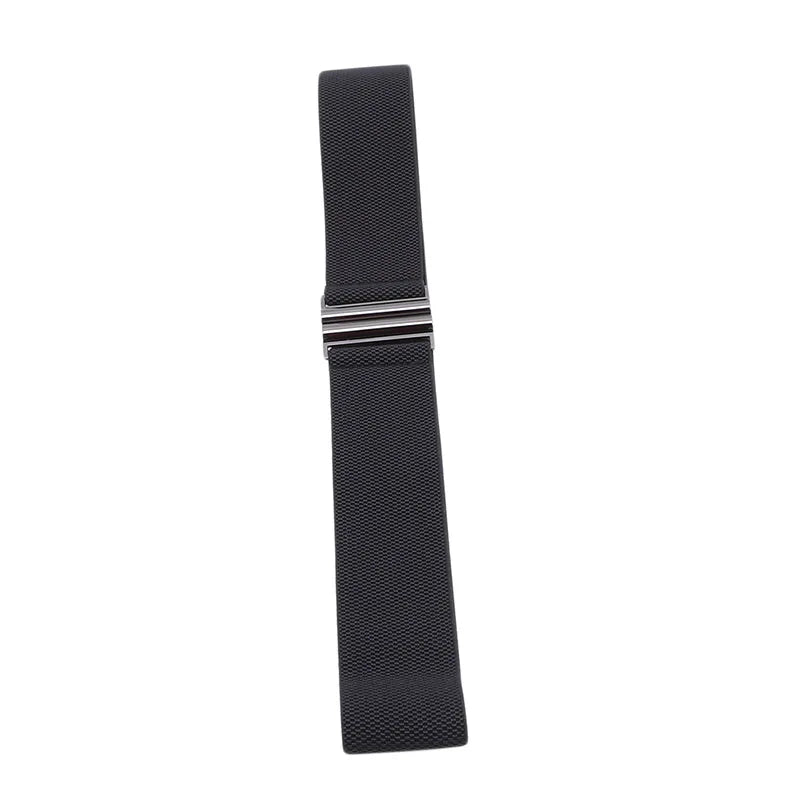 Women Elastic Band Wide Belts Simple Down Coat Waist Belt Female Buckle Black Strap Dress Decoration Accessories belt