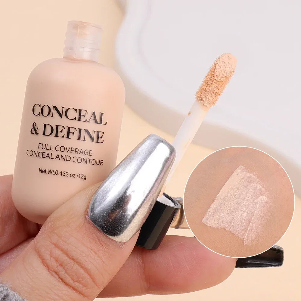 Full Cover Liquid Concealer Cream Makeup 12ML Invisible Eye Dark Circles Cream Face Foundation Waterproof Make Up Base Cosmetics eyes