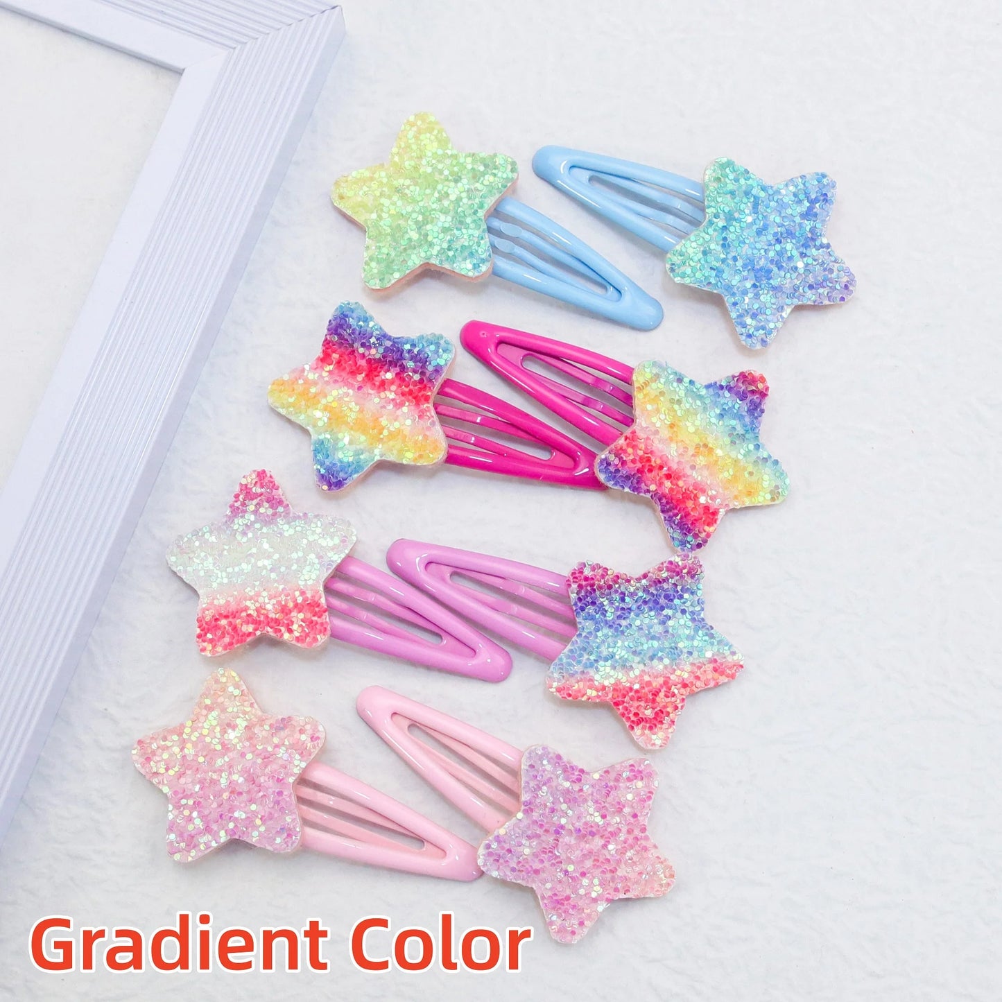 8pcs Girls Cute Star Hair Clips Kids Lovely Heart Hairpins Flower Hair Clips Headband Barrettes KidsChildren Hair Accessories   hairclips