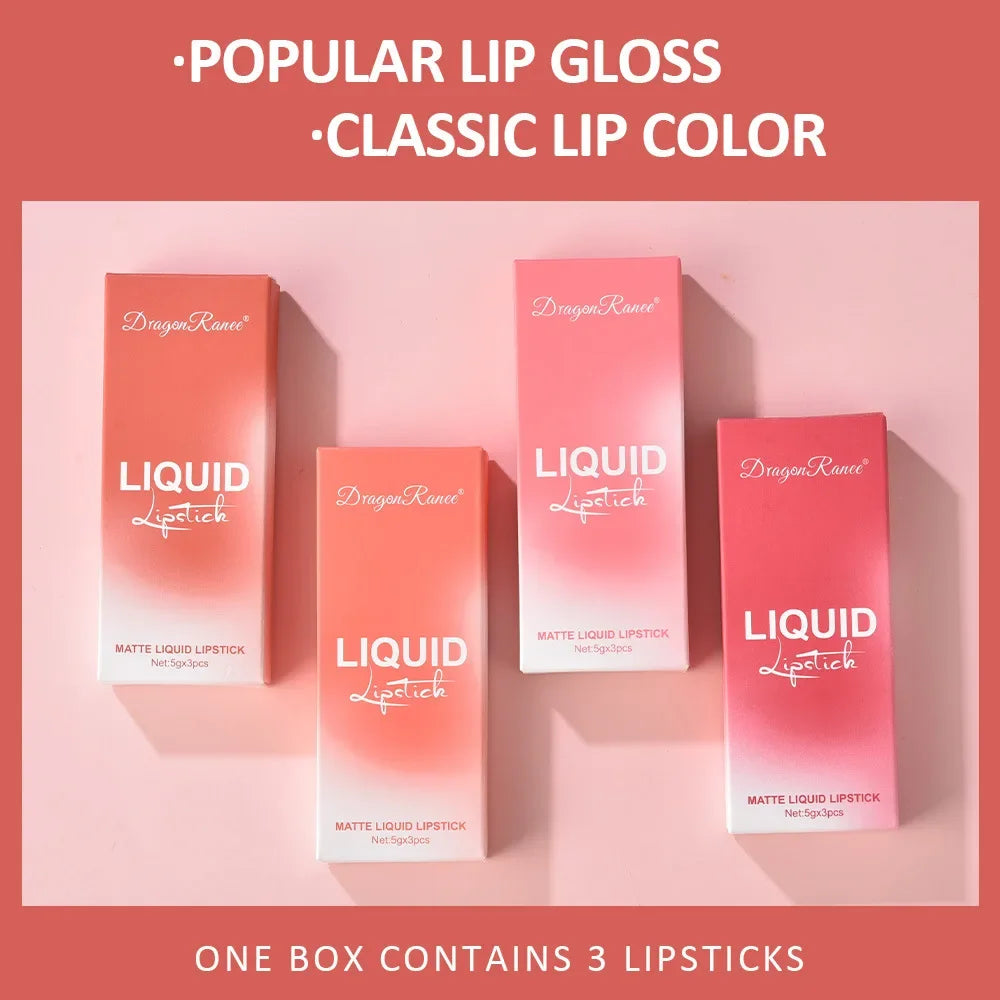 Lipsticks Set Make Up For Women Beauty Cosmetics Matte Lipsticks Waterproof Long lasting The Best Liquid Lip Tint Stain  lips