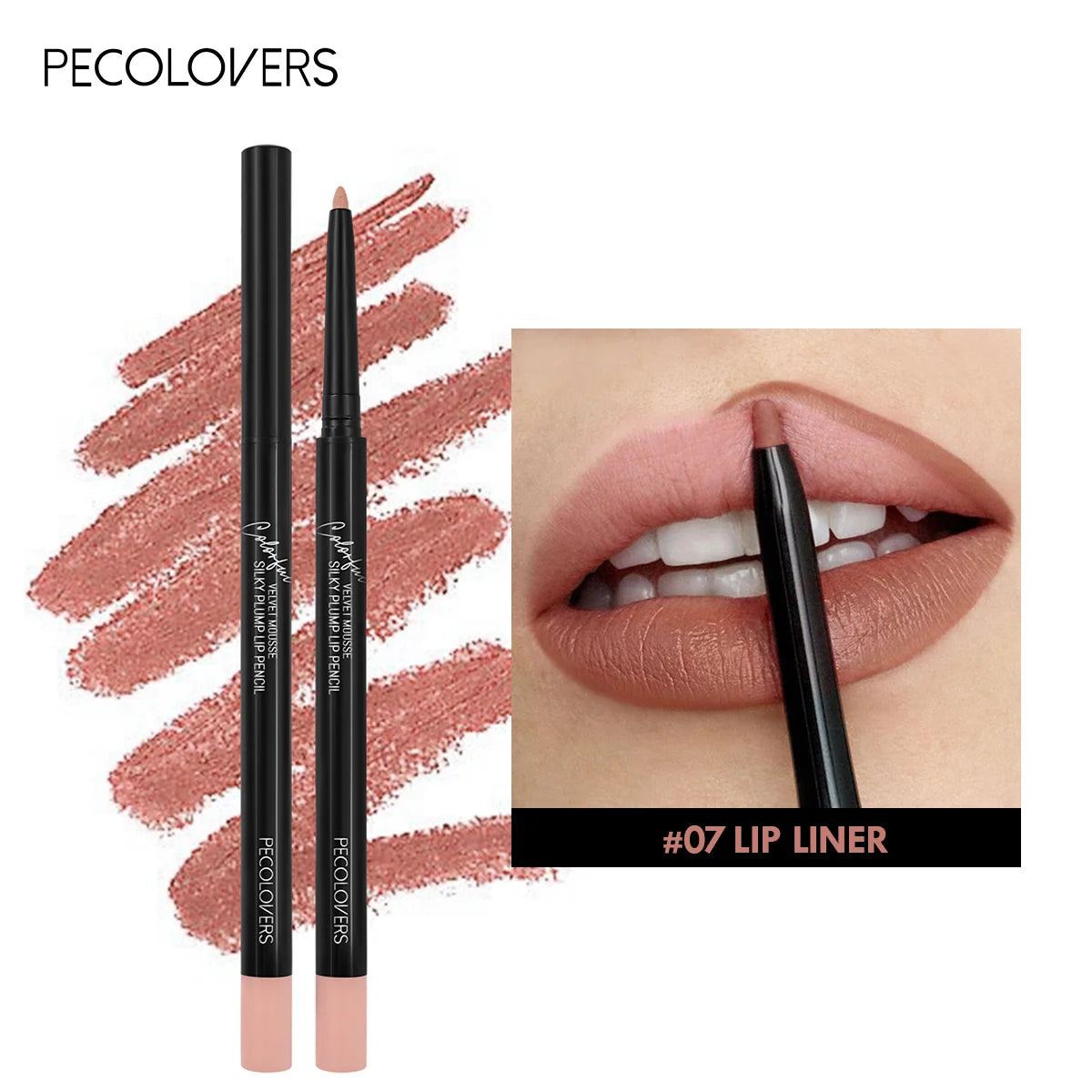 Waterproof Matte Lipliner Pencil Red Contour Tint Lipstick Long Lasting Non-stick Cup Moisturising Lips Makeup 12 Colors lips