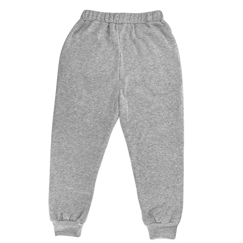 New solid color children's pants Children's pants Children sweatpants autumn and winter solid color sweatpants Boy pants 4T-14T