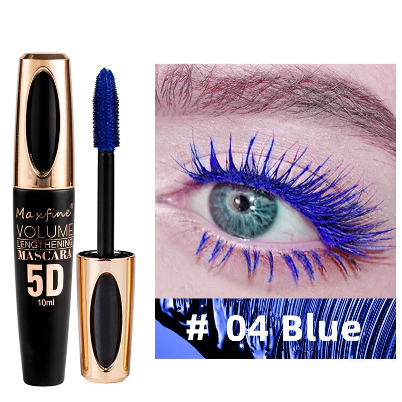 5D Silk Mascara with Big Eyes, Strong and Lasting Black Content and Length, Waterproof and Non-caking, and Prolonged Mascara eyes