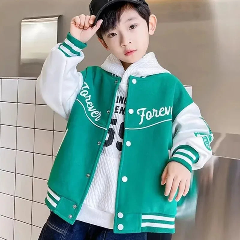 Autumn Jacket Baseball Suit Clothes for Teen Quilted Coats Cotton Jacket Children's Bomber Tiny Kids Jackets Girl Boy boys jackets and coats