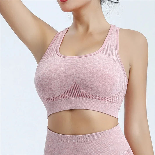 Women Sports Bra Top Push Up Fitness Yoga Bra Underwear Sport Tops For Women Breathable Running Vest Gym Wear sports