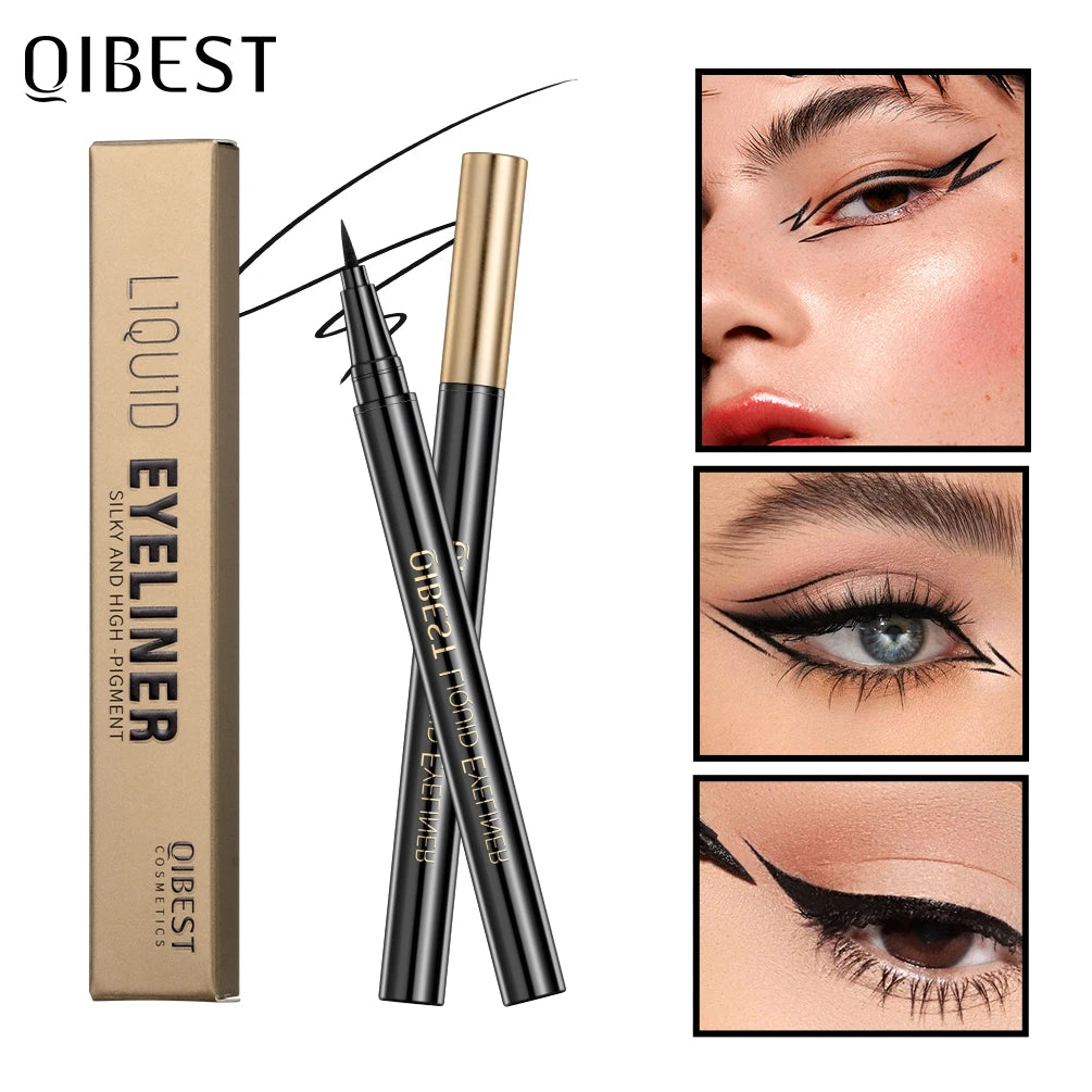 Black Liquid Eyeliners Waterproof Long Lasting Sweatproof Quickily Drying Eyeliners Pencil Eyes Cosmetics Make up Tools eyes