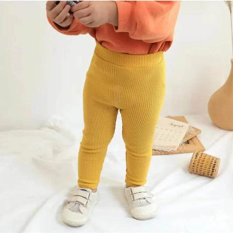 New Baby Girls Boys Leggings Cotton Big PP Pants Spring Autumn Kids Girl Pants Fashion High Waist Long Trousers Children's Pant bottom boys