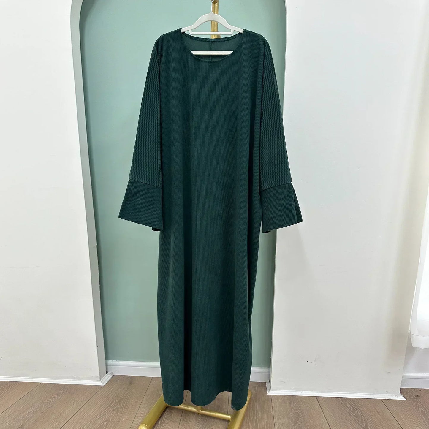 Winter Corduroy Abaya Dress Dubai Luxury Abayas for Women Muslim Turkish Long Dresses Islamic Modest Clothing Kaftan Hijab Robe abaya