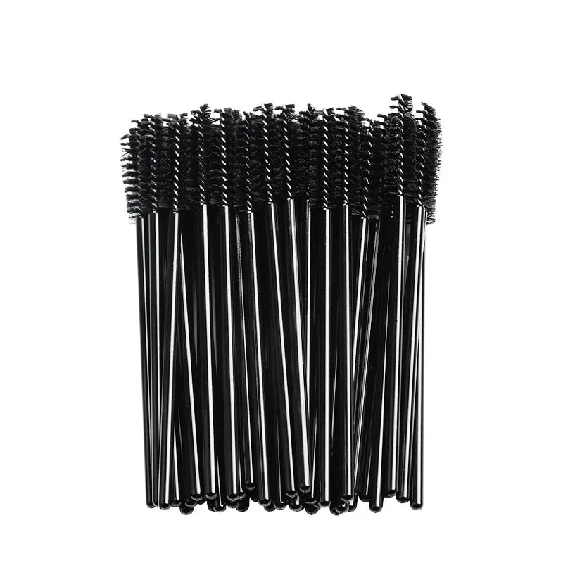 50Pcs Makeup brushes Disposable Crystal Eyebrow brush Diamond Handle Mascara Wand Applicator Eye Lashes Eyelash Extension Tools makeup accessories