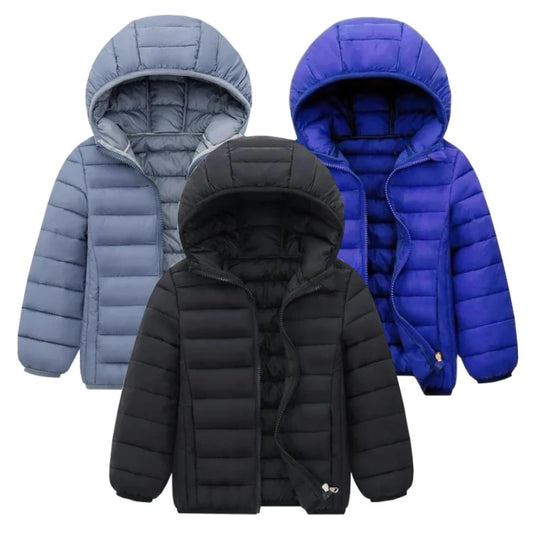 Kids Boy Lightweight Down Jacket Autumn Winter Coats Children Girl Warm Hooded Outerwear Teen Students Cotton Clothes 6-14 Years boys jackets and coats