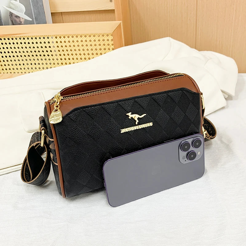 Luxury High Quality Women Messenger Bag Famous Designer Lady Shoulder Bags Fashionable Checkered Trendy Crossbody Bolsas Sac A bags