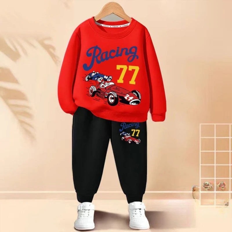 Boys Sweatshirt and Sweatpant Two Piece Suit Children's Clothing Sets Kids Sport Clothes Set Spring Autumn New Boy Tracksuit boys dress