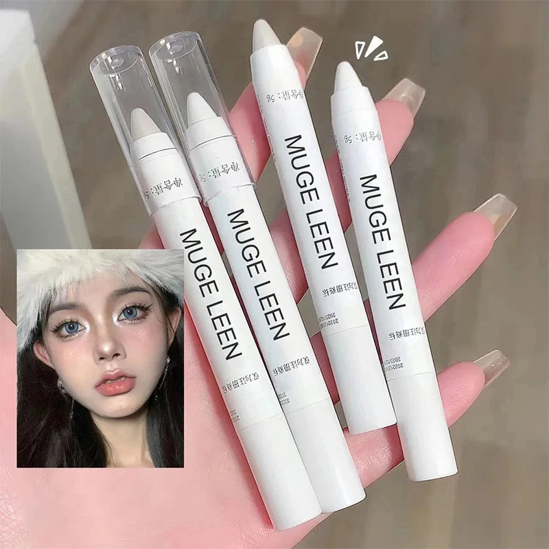 Flash Pearl Eyeshadow Pencil Waterproof Fine Flash Eye Highlighter Lasting Silkworm Eyeliner White Silver Brightening Pen Makeup eyes