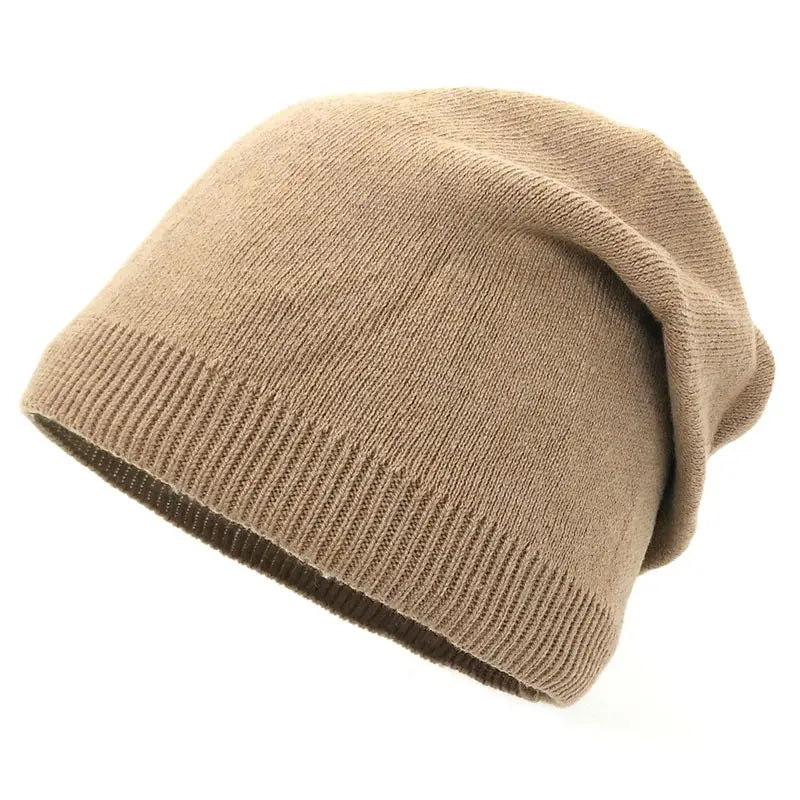 Autumn Winter Womens Hat New Simple Soft Thin Knitted Hats Outdoor Warm Cold Proof Fashion Bonnet Caps