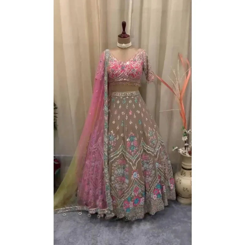 Designer Lehenga CholI Bollywood Wedding Party in India Pakistani Wear Readymade party lehnga