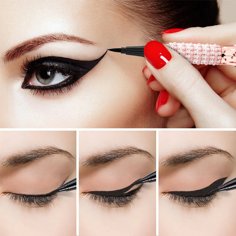 Liquid Eyeliner Pen Waterproof Black Long-Lasting Eye Liner Pencil Thick Quick-Dry Cosmetics Makeup Tool eyes