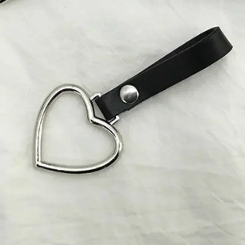 Fashion Women PU Leather Belt Heart Female Cute Black Harajuku Belt Ladies Pants Party Dress Heart Belts For Jeans belt