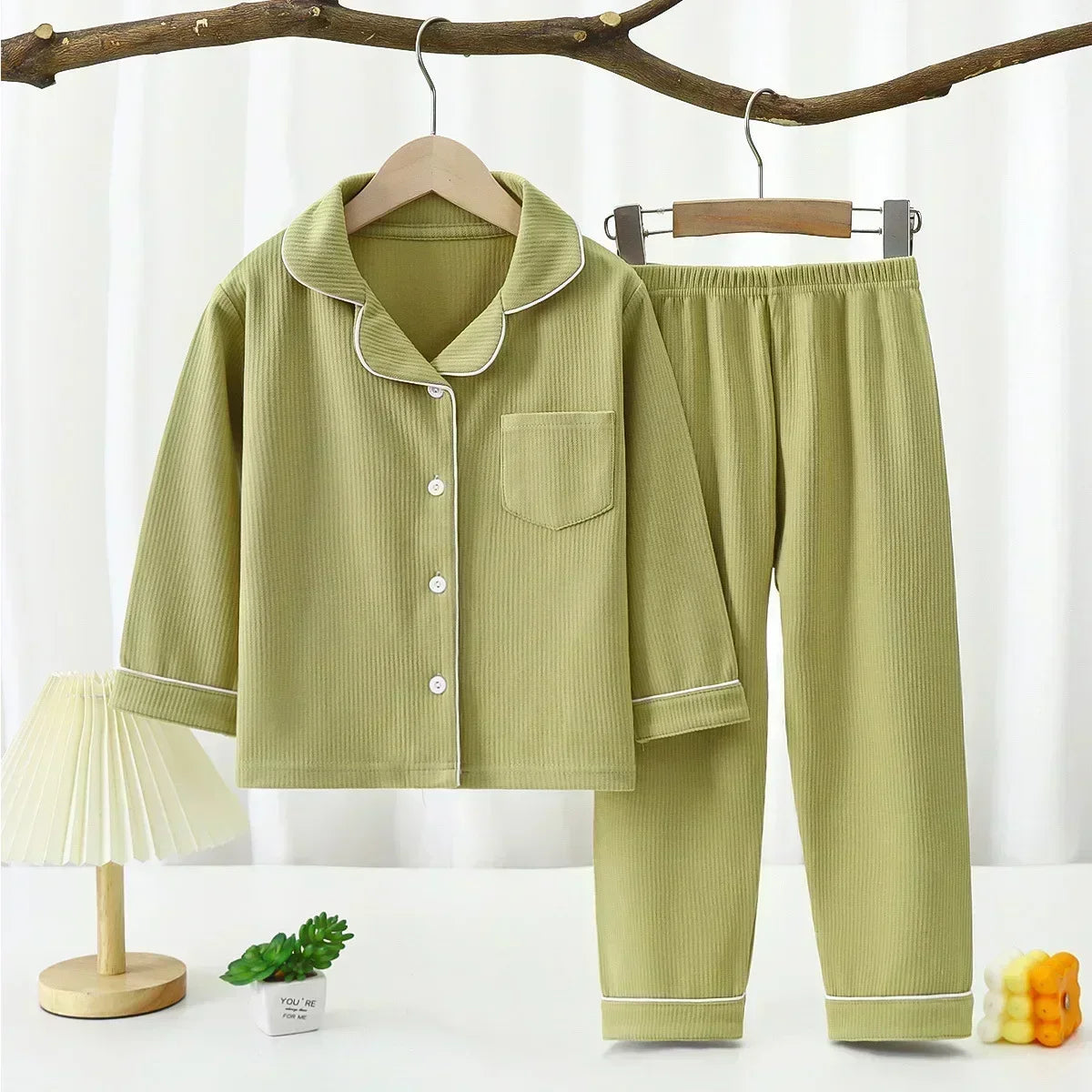 Baby Girls Clothes Pajamas Sets Boy Pyjamas Kids Homewear Cotton Sping Autumn Nightwear Children's Indoor Clothing Pijamas Suit night wear girls