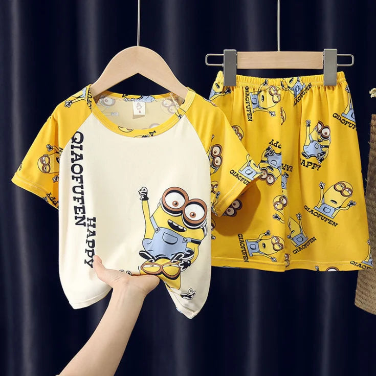 Baby Kids Pajamas Boys Cotton Clothes Pants Set Cartoon Sleepwear Kids Pajamas For Girls Toddler Baby Outfits Child Pyjama night wear girls