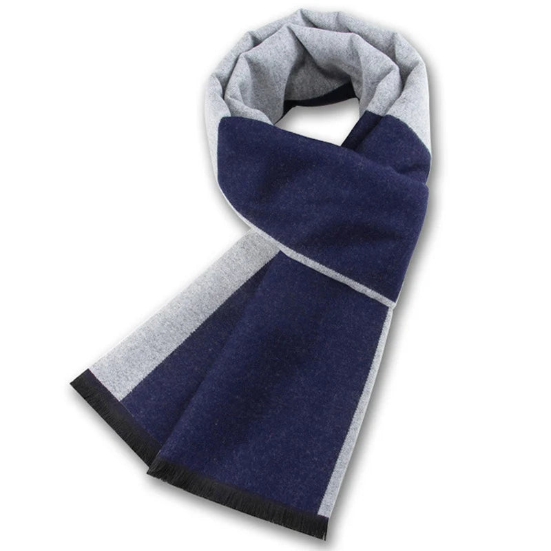 Cashmere Scarf For Men Winter Warm Shawl Big Neckerchief Casual Outdoor Warm Cashmere Scarf Soft Plaid Stripe Pashmina Men Gifts scarf and shawl