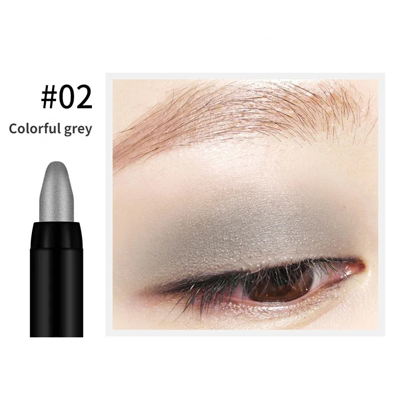 Bling Eye Shadow Pen 16 Colors Eyeshadow Stick Eyeshadow Palettes Women Bling Silkworm Pen Pearlescent Eye-shadow Glitter Pencil eyes