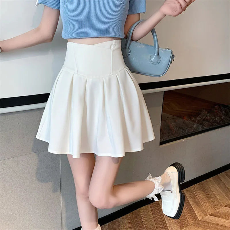 Female Show Leg Length A-Line Skirt