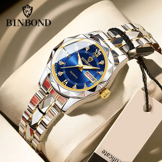 Women Watches Luxury Fashion Ladies Quartz Watch Waterproof Luminous Date Stainless Stain Wristwatch Girlfriend Gift watch